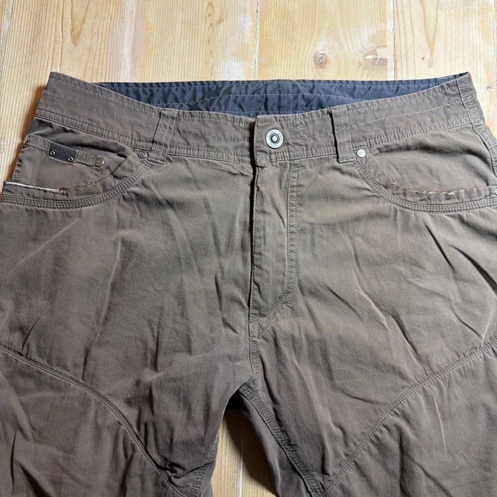 Kuhl Renegade Pants Mens 34x32 Brown Outdoor Hiking - Picture 3 of 12